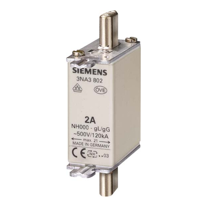Siemens Indus.Sector Porte-fusible NH taille 000, 160A, 400VAC 3NA3836-8