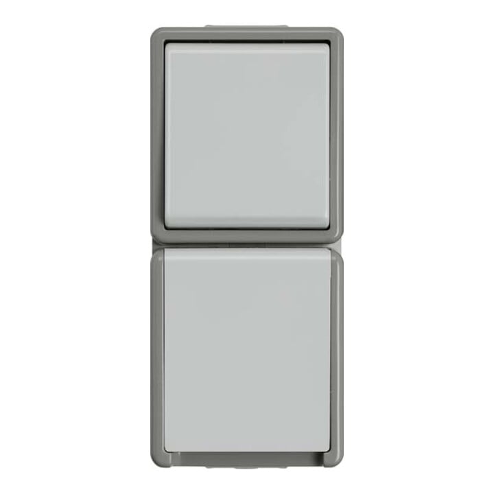 Siemens Indus.Sector Prise Schuko Delta Surface, gris foncé/gris clair 5TA4816