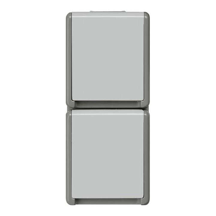 Siemens Indus.Sector Prise Schuko Delta Surface, gris foncé/gris clair 5UB4723