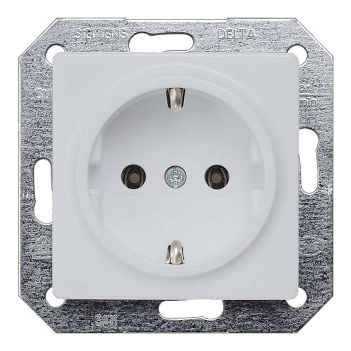 Siemens Indus.Sector Prise Schuko Delta Vita, alu/métal 5UB1931
