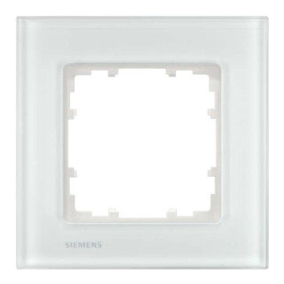 Siemens Indus.Sector Rahmen 1-fach Delta Miro Glas,ws 5TG1201-1