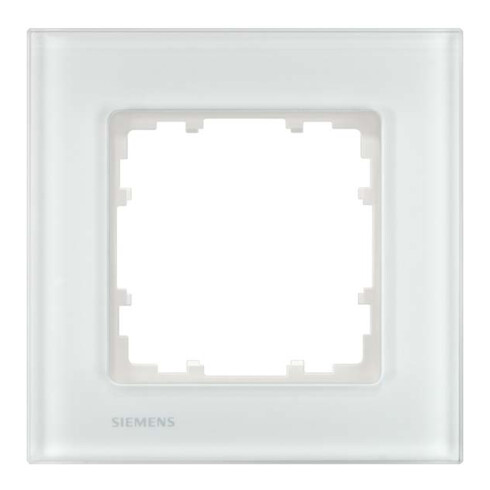 Siemens Indus.Sector Rahmen 1-fach Delta Miro Glas,ws 5TG1201-1