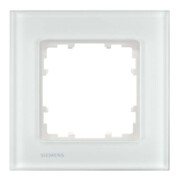 Siemens Indus.Sector Rahmen 1-fach Delta Miro Glas,ws 5TG1201-1