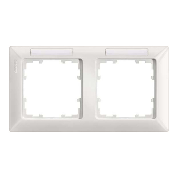 Siemens Indus.Sector Rahmen 2-fach 151x80mm ti/ws 5TG2552-1