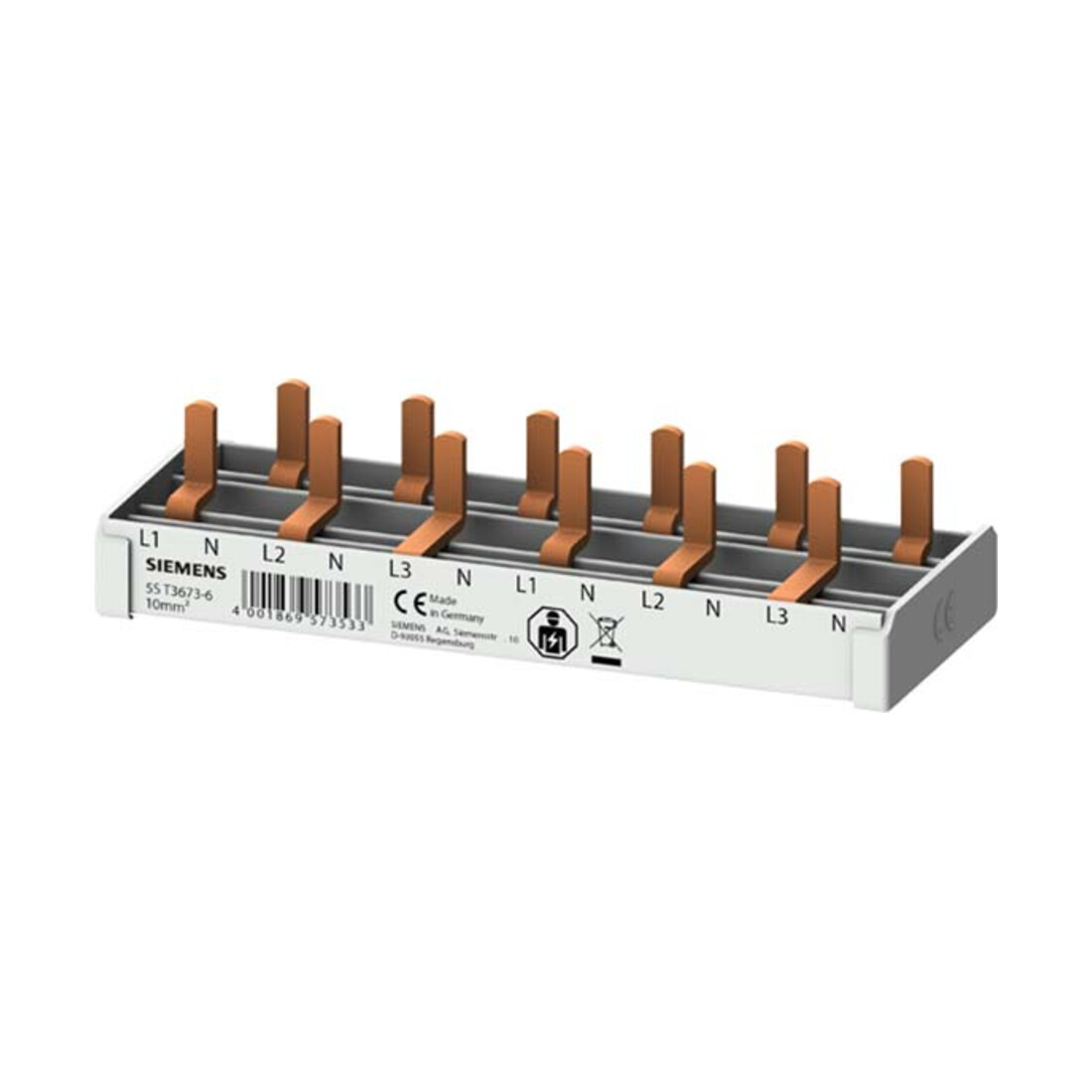 Siemens Indus.Sector Rail à broches compact 6 TE longueur fixe 5ST36736