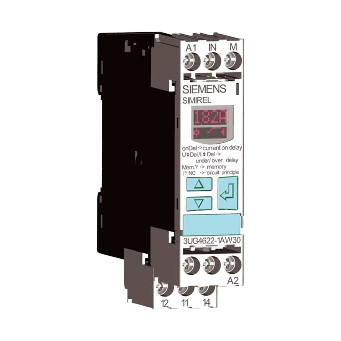 Siemens Indus.Sector Relais de surveillance de courant 0,05-10A AC/DC 1W 3UG4622-1AW30