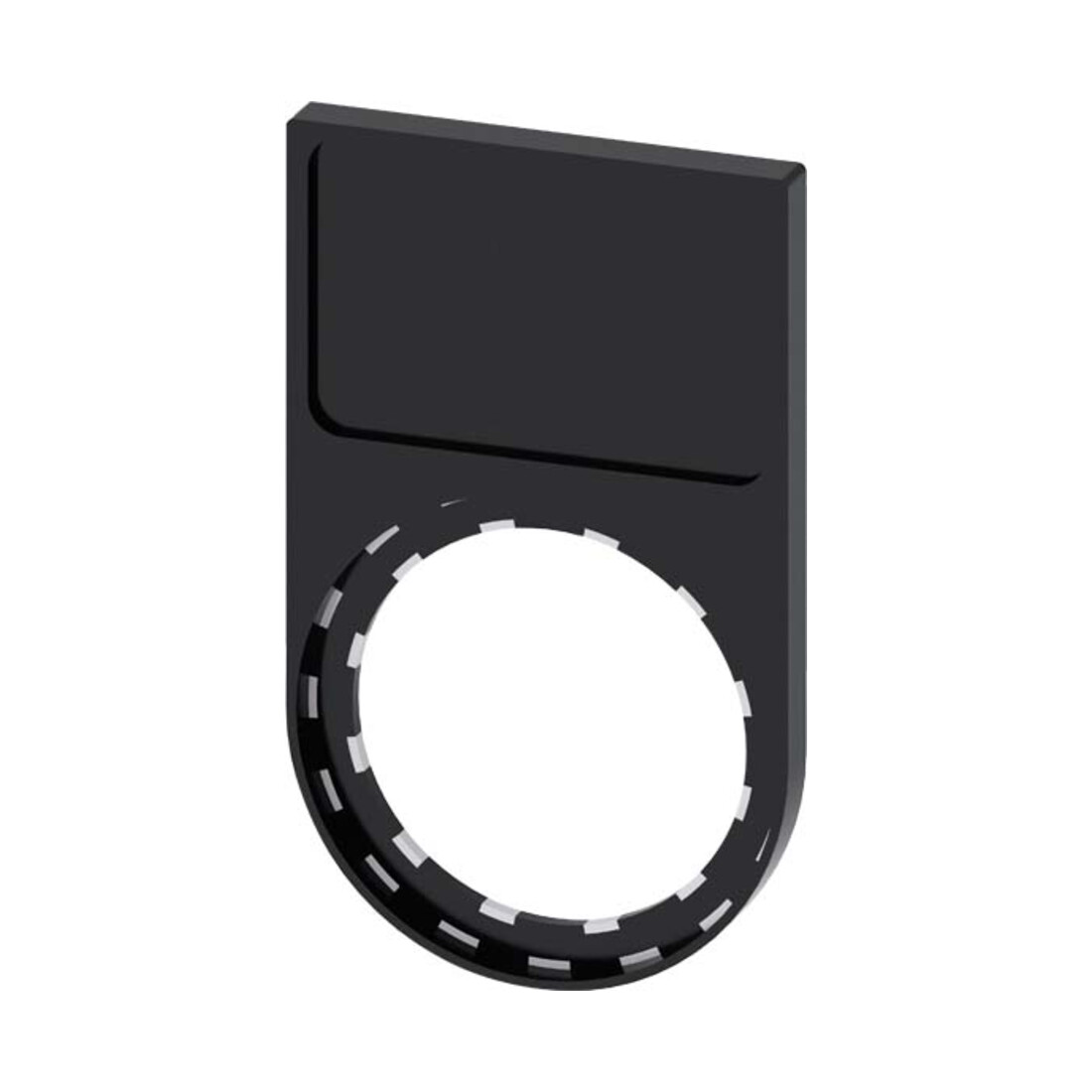 Siemens Indus.Sector Schildträger flach,schwarz 3SU1900-0AH10-0AA0