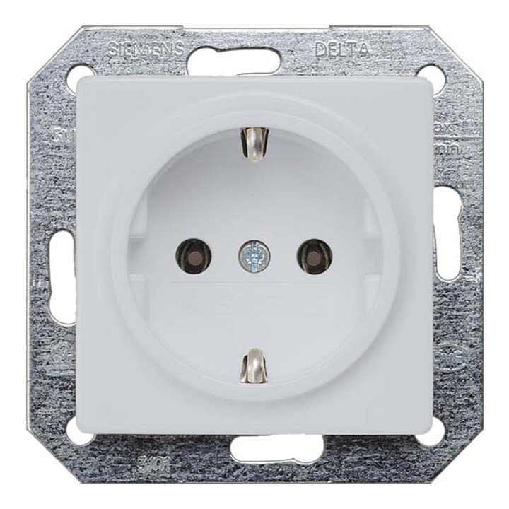 Siemens Indus.Sector Schuko-Steckdose Delta Vita, alu/met 5UB1931