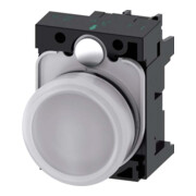 Siemens Indus.Sector Signal lumineux blanc, lentille lisse 3SU1102-6AA60-1AA0-1