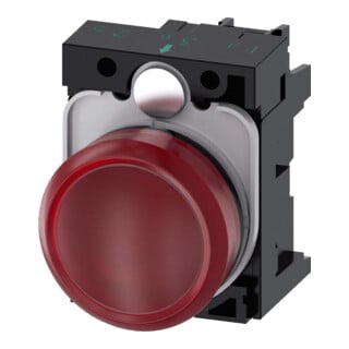 Siemens Indus.Sector Signal lumineux rouge, lentille lisse 3SU1102-6AA20-1AA0