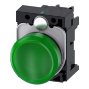 Siemens Indus.Sector Signal lumineux vert, lentille lisse 3SU1102-6AA40-1AA0-1