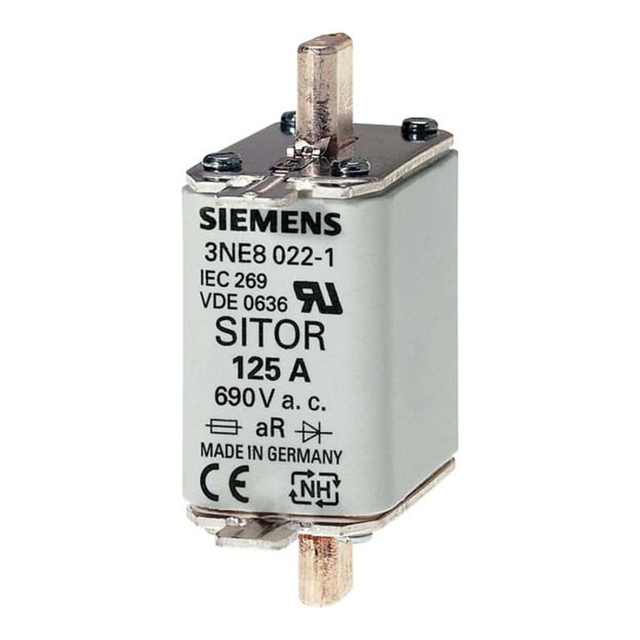 Siemens Indus.Sector Sitor-Sicherungseinsatz 125A, 690VAC G00, aR 3NE8022-1