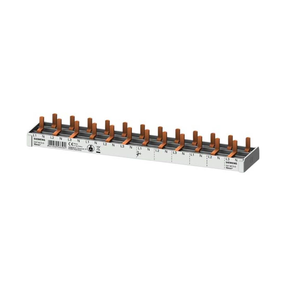 Siemens Indus.Sector Stiftsammelschiene 10qmm, 12TE 5ST3673-0