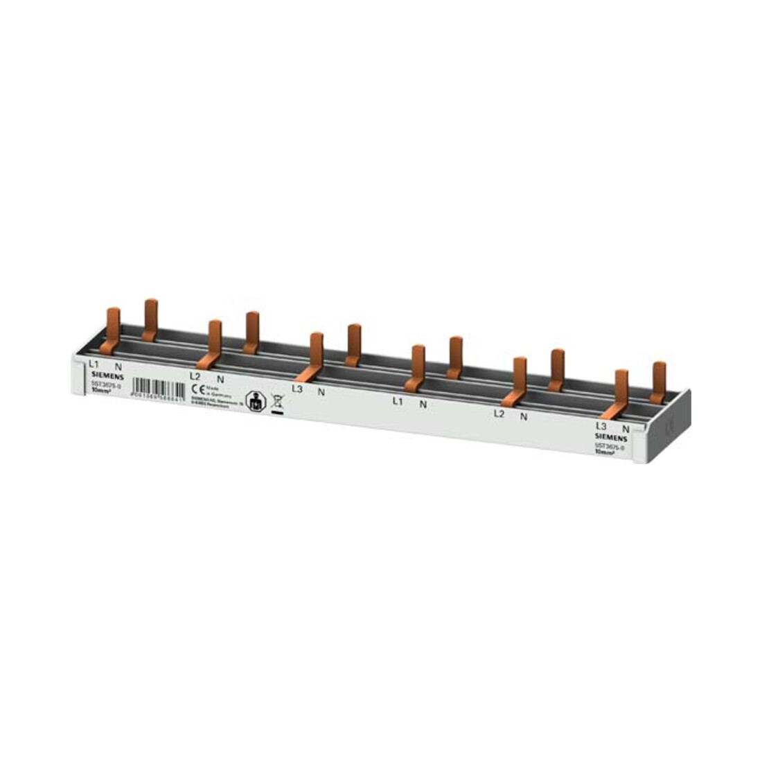 Siemens Indus.Sector Stiftsammelschiene 10qmm, 12TE 5ST3675-0