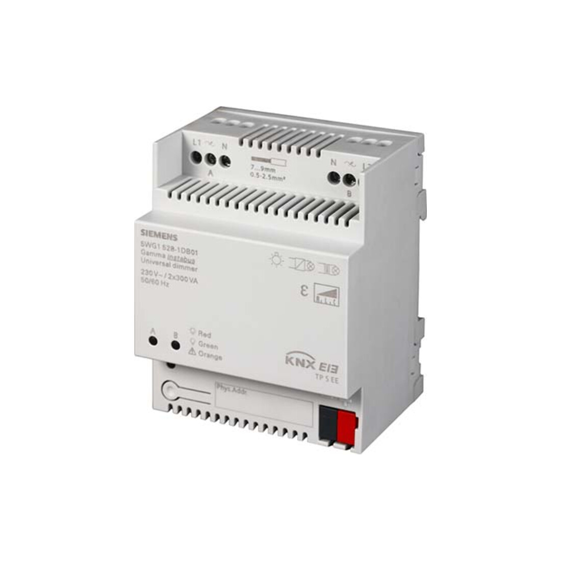 Siemens Indus.Sector Universal-Dimmer 2x300VA, 230VAC 5WG1528-1DB01