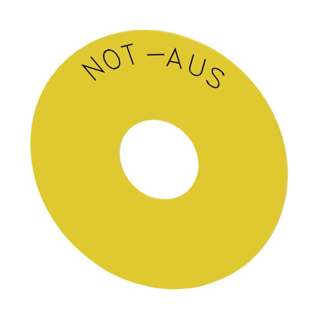 Siemens Indus.Sector Unterlegschild Not-Halt-Pilzdruckt. 3SU1900-0BC31-0AS0