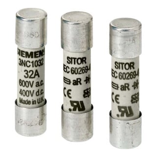 Siemens Indus.Sector Zylindersicherungseinsatz 16A, 600V A 3NC1016
