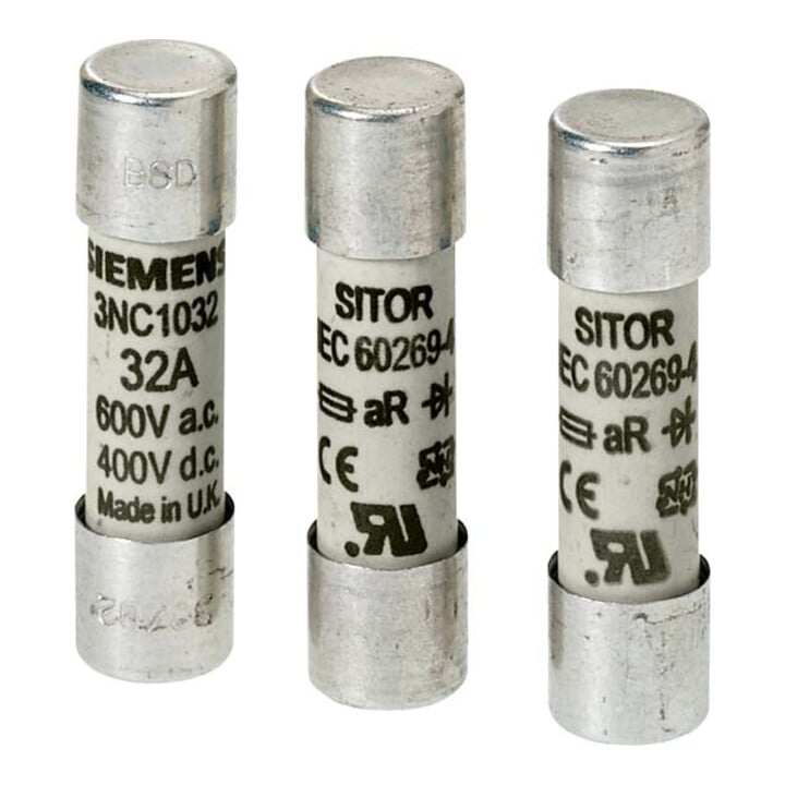 Siemens Indus.Sector Zylindersicherungseinsatz 16A, 600V A 3NC1016