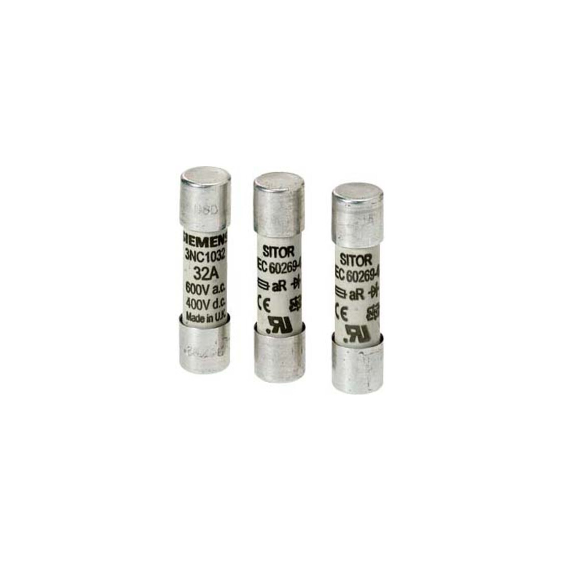 Siemens Indus.Sector Zylindersicherungseinsatz 16A, 600V A 3NC1016