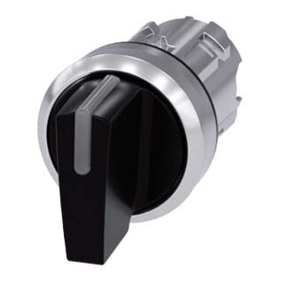 Siemens Interrupteur à bouton tournant 3SU1052-2BL10-0AA0 éclairé 22 mm rond métal