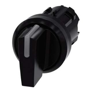 Siemens Knebelschalter 3SU1002-2BN10-0AA0 beleuchtbar 22mm rund Kunststoff