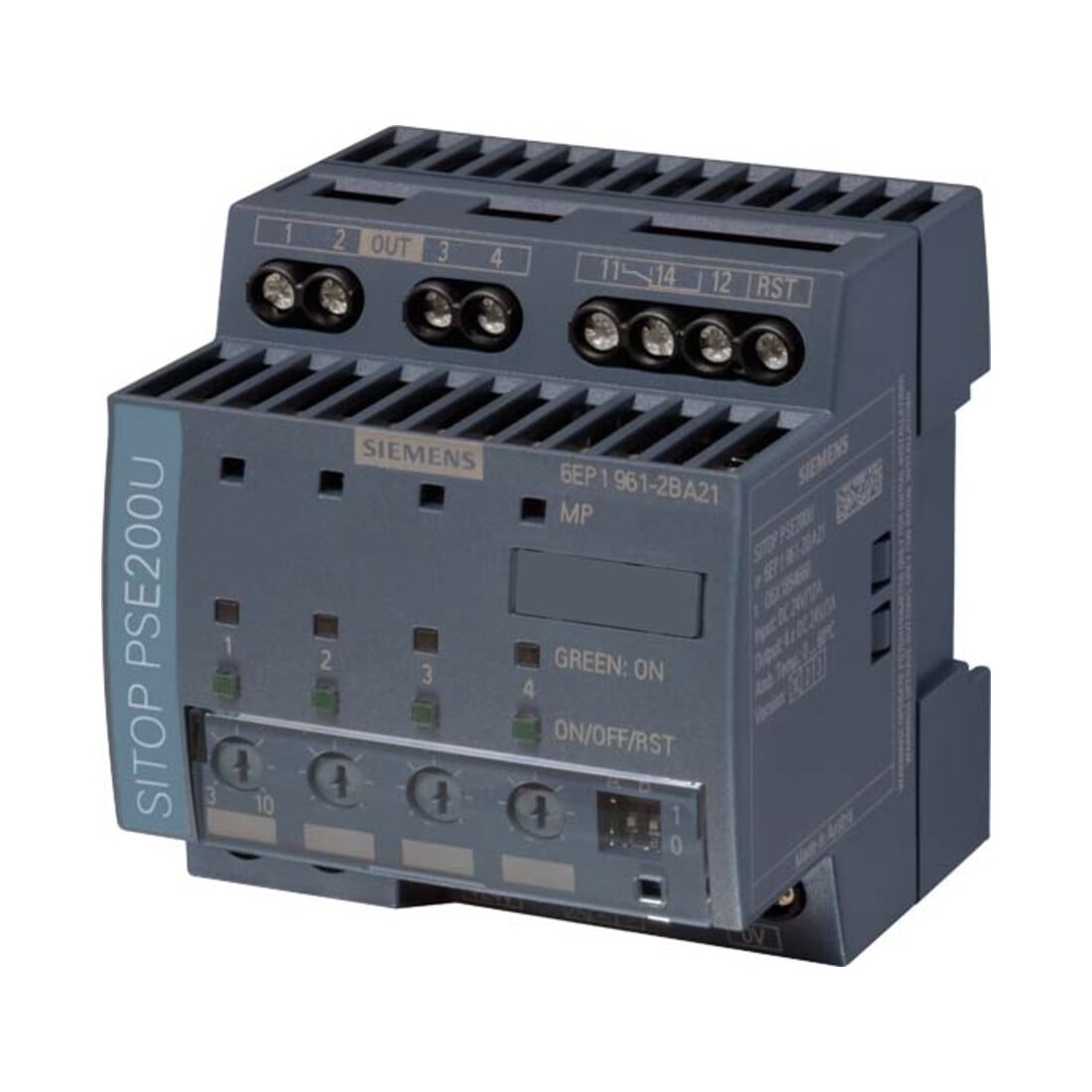 Siemens Module de sélectivité ind. numérique 24VDC, 4x10A, IP20 6EP1961-2BA21