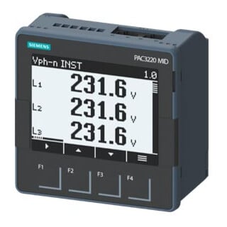 Siemens Power Monitoring PAC3220 MID 7KM3220-2BA01-1JA0