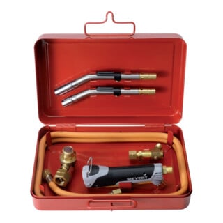 SIEVERT Promatic 1000 Kit de brasage dur et tendre, 6 pcs, mallette acier, propane
