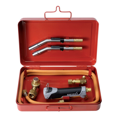 SIEVERT Promatic 1000 Kit de brasage dur et tendre, 6 pcs, mallette acier, propane