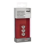 Sigel Magnet SuperDym C5 GL702 Kugel 12,7mm silber 3 St./Pack.-1