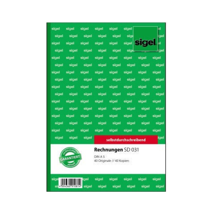 Sigel Rechnung SD031 DIN A5 selbstdurchschreibend 2x40Blatt