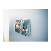 Sigel Wandprospekthalter LH117 für DIN lang 1Fach Acryl glasklar-5