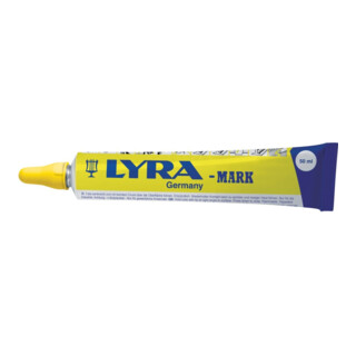 Signierpaste gelb Tube 50ml permanent LYRA b.250 Grad C