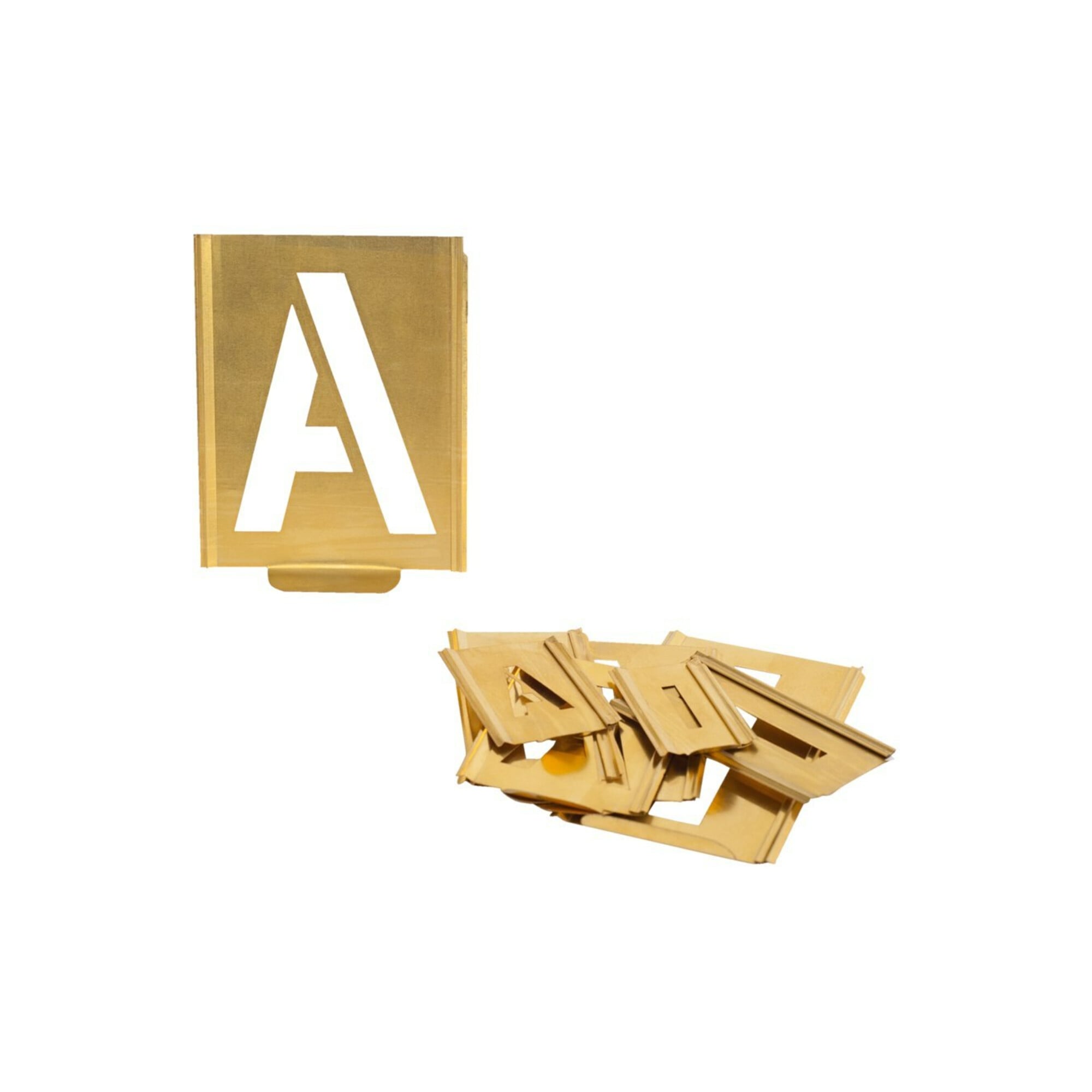 Kukko 327 Signierschablonensatz Buchstaben A-Z aus Spezialblech Schrift-Höhe 20 mm, 327-020-B