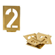 Signierschablonensatz 327 Zahlen 0-9 Schrift-H.150mm Spezialblech KUKKO