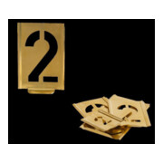 Signierschablonensatz 327 Zahlen 0-9 Schrift-H.40mm Spezialblech KUKKO