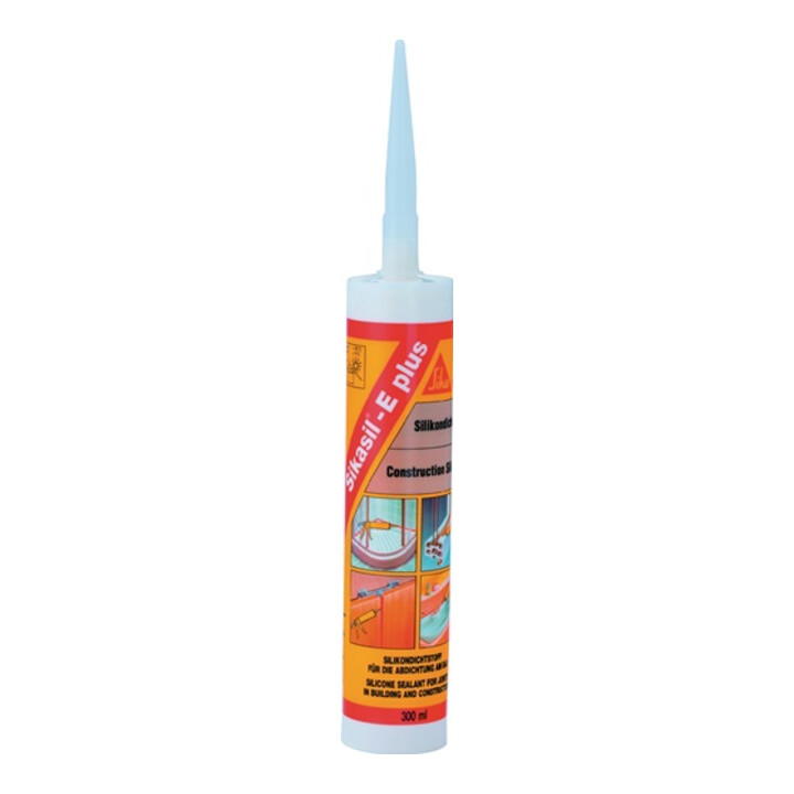Silicondichtstoff SIKASIL E plus hellgrau 300 ml Kartusche SIKA