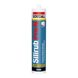Silicone neutre Soudal Silirub Pro N (différentes couleurs)