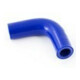 Silikon Tuyau de radiateur Collecteur 90G, bleu, 10x4mm, longueur jambe : 152mm-1