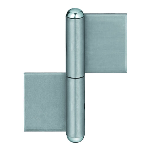 SIMONSWERK Anschweißband KO 4, 160x50x14x4 2tlg. Stahl blank