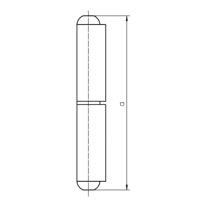SIMONSWERK Anschweißband KO 40, 2tlg 100mm blank
