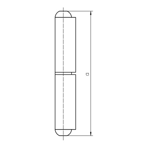 SIMONSWERK Anschweißband KO 40, 2tlg 160mm blank