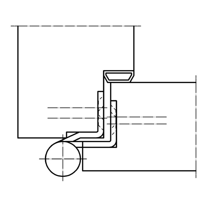 SIMONSWERK Bande d'ajustement BAKA® QF 1,140 mm, DR galvanisé