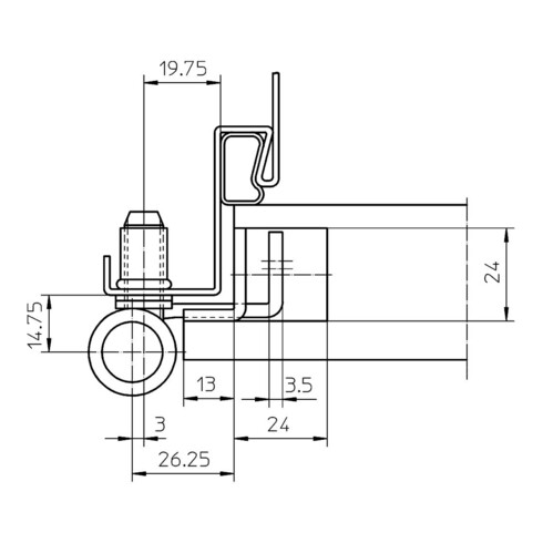 SIMONSWERK Bande de conversion VN 3737/160 Compact acier inoxydable