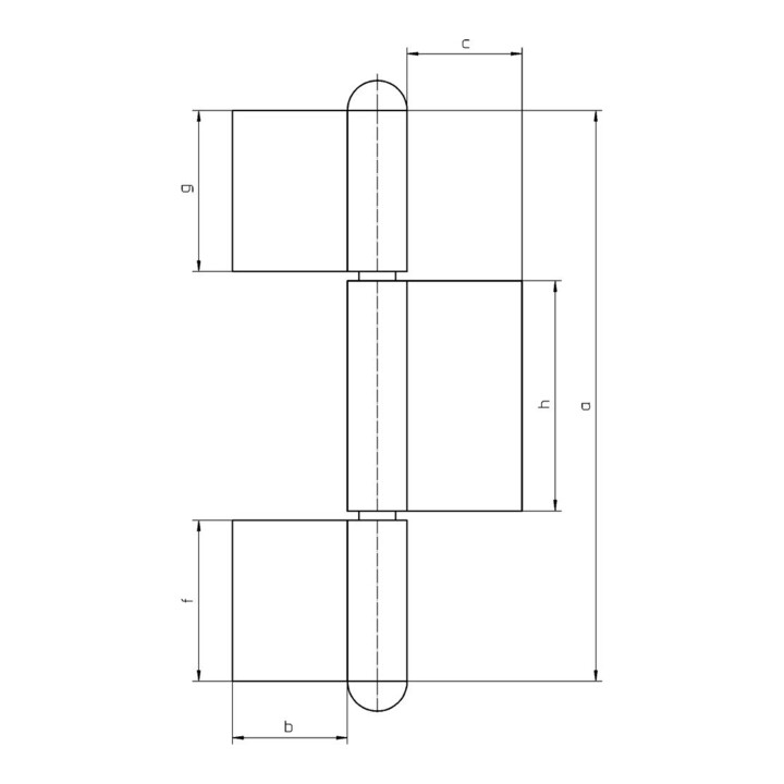 SIMONSWERK Bande de soudure KO 8, 3 pcs 220 mm brut