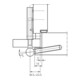 Simonswerk Paumelle d'encastrement V 5450 pas à 6 mm DIN droite acier nickelé pour portes feuillurées