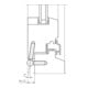 SIMONSWERK Einbohrband BAKA® C 1-13 für Kippflügel, 3tlg. Ø13mm topzink-2