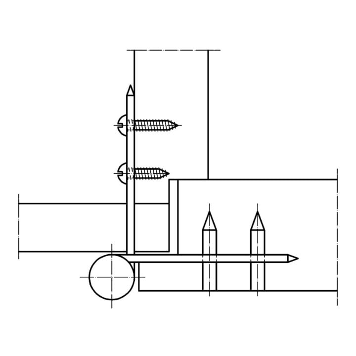 SIMONSWERK Einstemmband BAKA® G 1,140mm,DL verzinkt