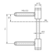 SIMONSWERK Flügelteil VARIANT® V 0026 WF vernickelt VE 100-4