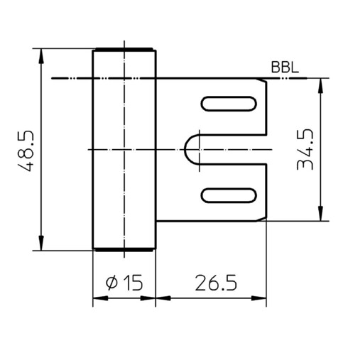 SIMONSWERK Partie de cadre VARIANT® V 8000 WF nickelée VE 200